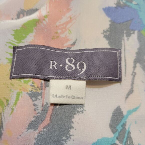 R 89 Silk Colorful Sleeveless Teired Flounce Shorts Romper - Picture 9 of 15